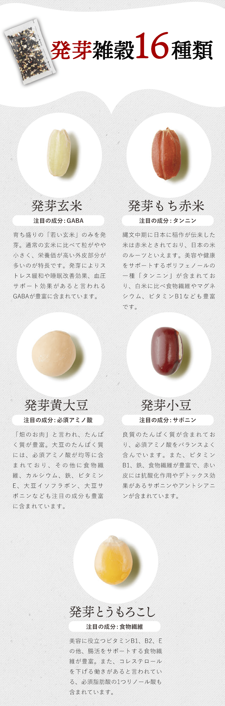 発芽雑穀16種類